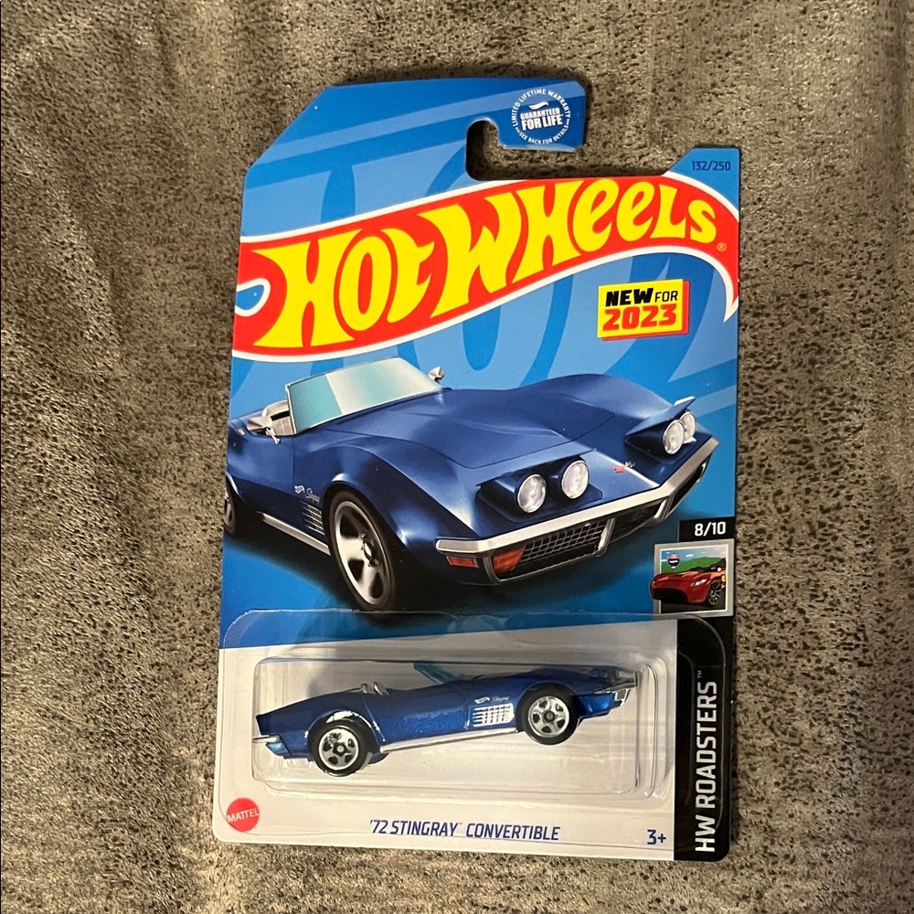 NIP Hot Wheels Roadsters Blue '72 Stingray Convertible from 2023